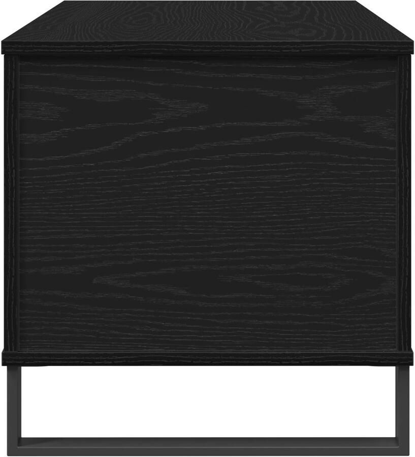 VidaXL Salontafel Zwart Eiken Hout Medium Salontafel Rechthoekig - Foto 2