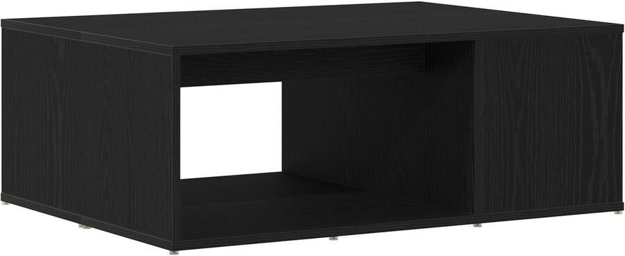 VidaXL Salontafel Zwart Eiken Bewerkt hout Middelgroot Salontafel