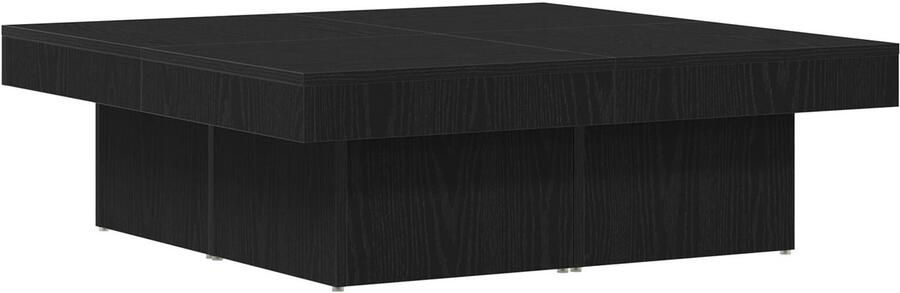 VidaXL Salontafel Zwart eiken Hout 90*90*28 cm Duurzaam Salontafel - Foto 2