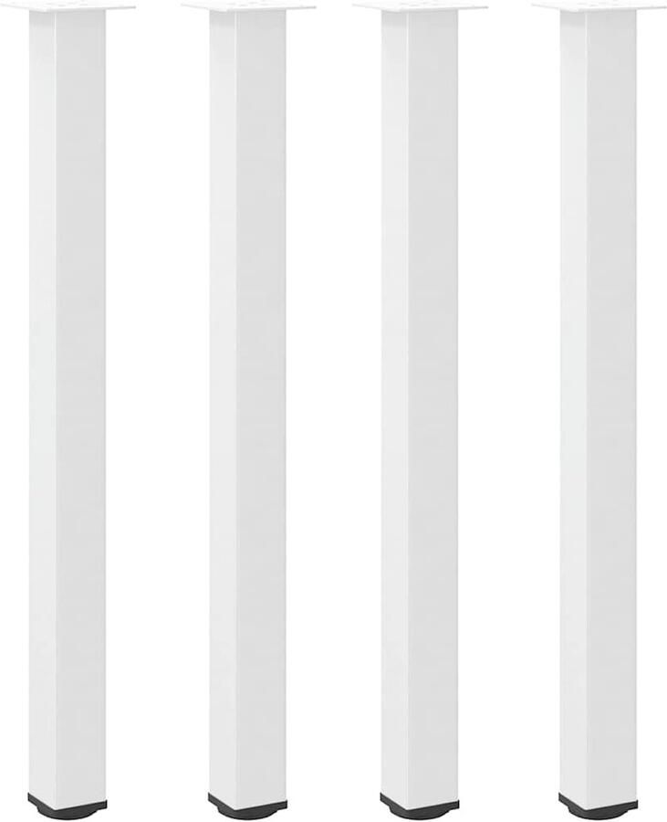 VidaXL Salontafelpoten 110-112 cm staal wit Salontafel Potten Salontafel Poten Wit Tafelpoten Modern Staal Tafelpoten Bestellen - Foto 2