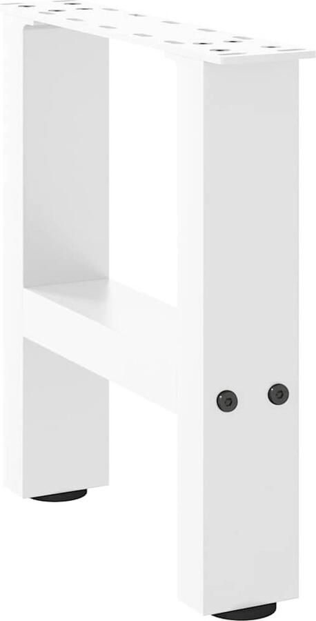 VidaXL Salontafelpoten 2 st 30x(30-31) cm staal wit - Foto 2