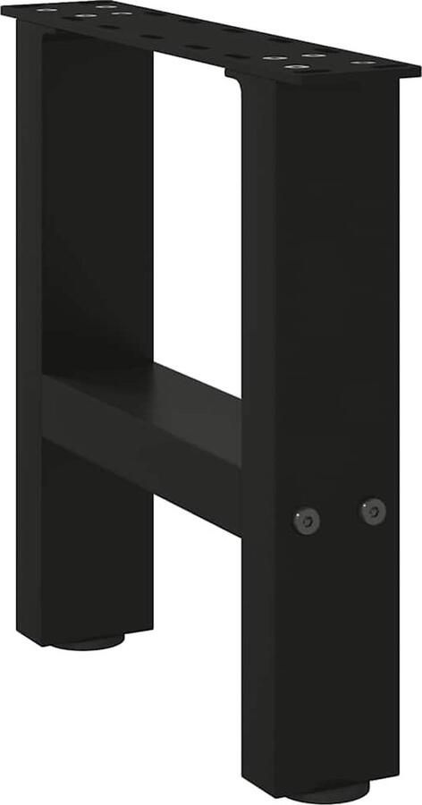 VidaXL Salontafelpoten 2 st 30x(30-31) cm staal zwart - Foto 2