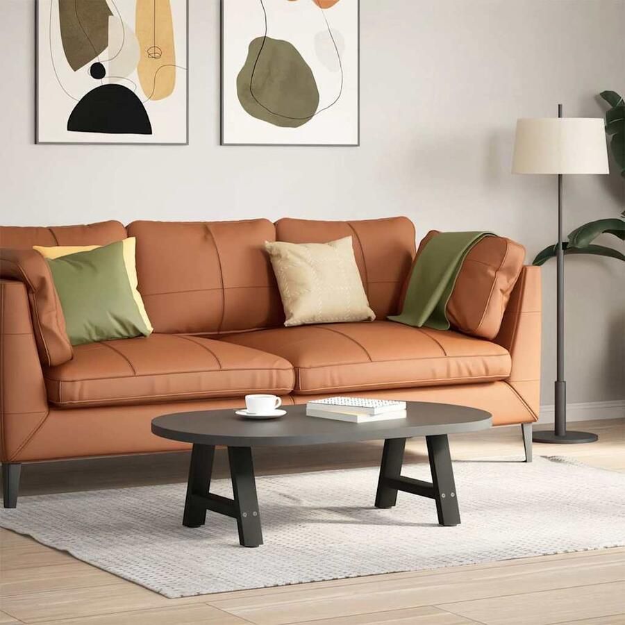 VidaXL Salontafelpoten 2 st A-vormig zwart staal Salontafel Potten Salontafel Poten Zwart Staal Tafelpoten A-vormige Tafelpoten Online Kopen - Foto 2