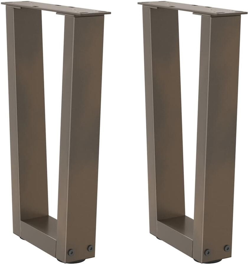 VidaXL Stalen Eettafelpoten Verstelbaar & Duurzaam Eettafelpoten Metalen Tafelpoten V-vormige Tafelpoten Eettafel Onderstel Tafelondersteuning