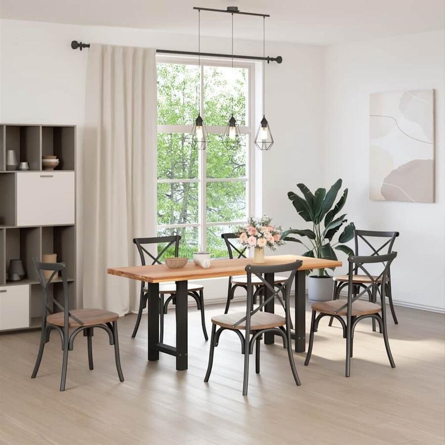 VidaXL Salontafelpoten 50x72-73 cm Zwart Staal Salontafelpoten Zwarte Salontafelpoten Metalen Salontafelpoten Industrieel Onderstel Salontafel Onderdelen