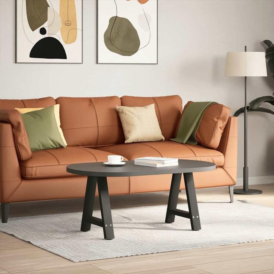 VidaXL Salontafelpoten A-vormig Staal Zwart Salontafelpoten Tafeltjespoten Salontafels Meubilair Zwarte Salontafel - Foto 2