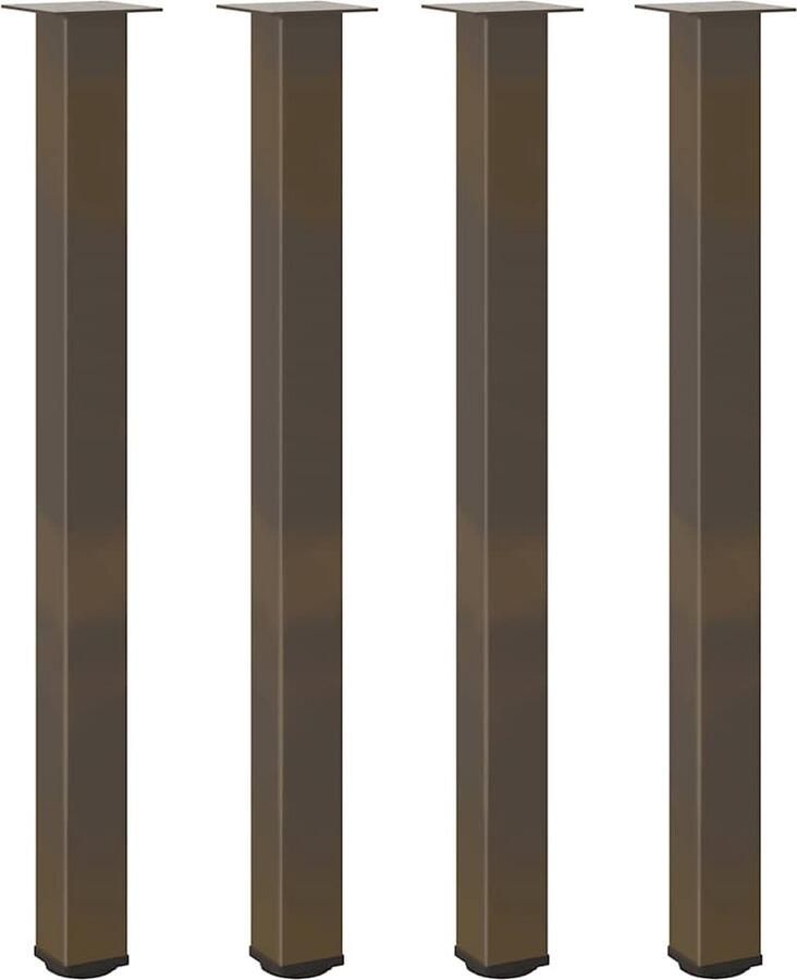 VidaXL Salontafelpoten Staal 110-112 cm 4 stuks Salontafelpoten Metalen Tafelpoten Staal Tafelpoten Salontafel Onderstel Tafelondersteuning - Foto 2