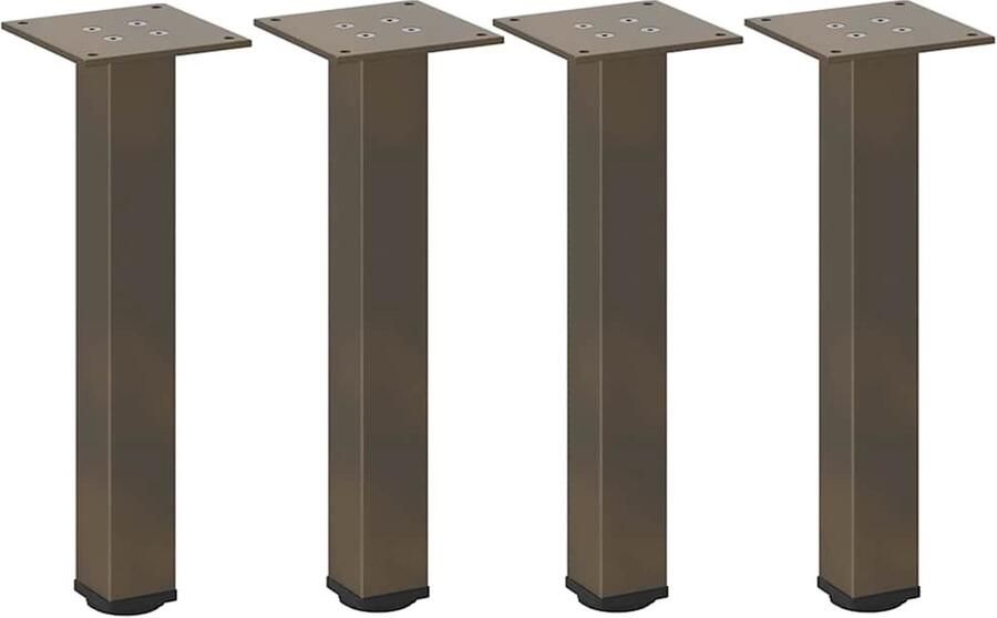 VidaXL Salontafelpoten Staal 42-44 cm Verstelbaar Salontafel Potten Salontafel Poten Industrieel Metalen Salontafel Poten Tafelpoten Staal Adjustable Table Legs - Foto 2