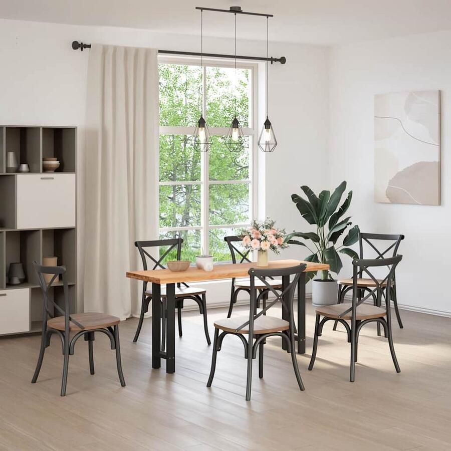 VidaXL Salontafelpoten Staal Zwart 2 stuks Salontafelpoten Salontafels Metalen Meubilair Zwarte Meubels Industrieel Design - Foto 2