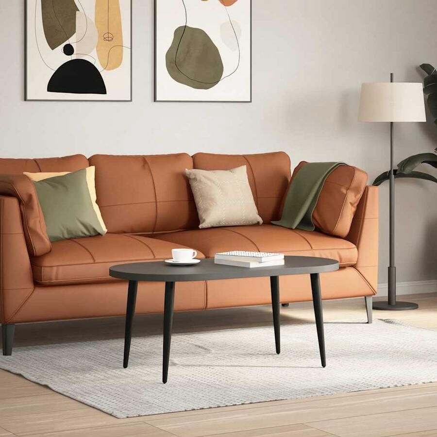 VidaXL Salontafelpoten Staal Zwart 42-43 cm Salontafel Potten Zwarte Salontafelpoten Metalen Salontafelpoten Salontafel Onderstel Tafelpoten Modern