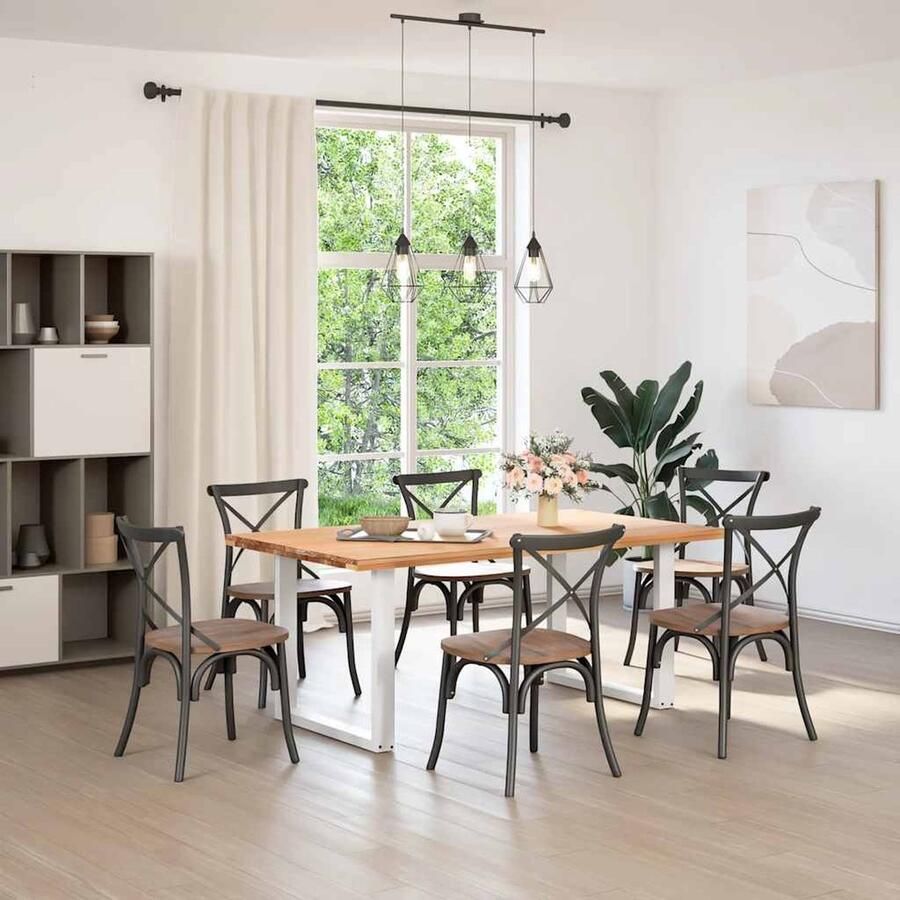 VidaXL Salontafelpoten U-vormig wit 2 stuks Eettafelpoten Tafelpoten Eetkamerstoel Keukenstoelen Meubilair - Foto 2