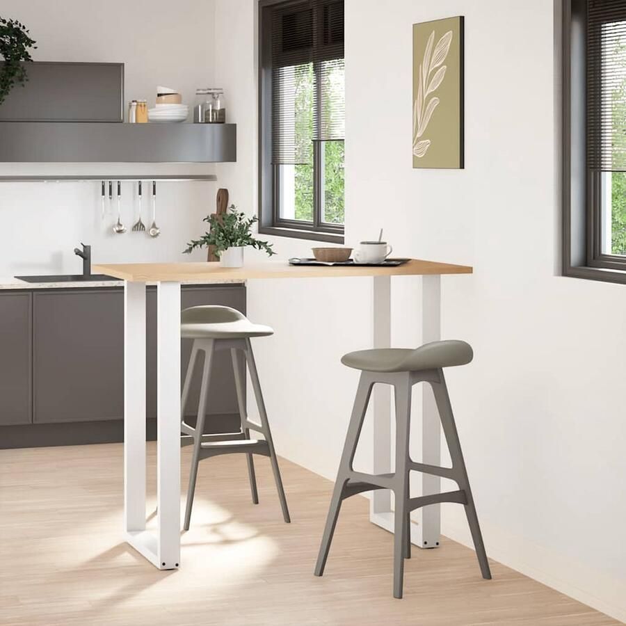 VidaXL Salontafelpoten U-vormig Wit 60x110-111 cm Salontafel Potten Salontafel Poten Wit U Vorm Salontafel Poten Metalen Salontafel Poten Salontafel Onderstel