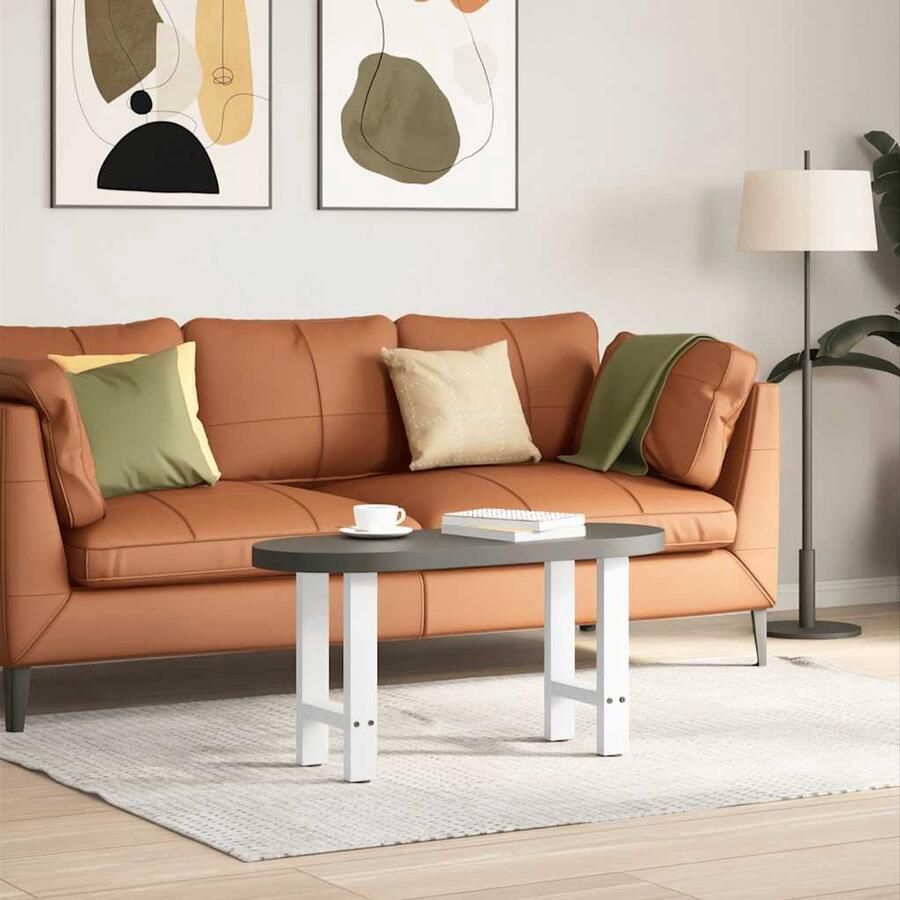 VidaXL Salontafelpoten Wit Staal 28x(42-43)cm Salontafel Potten Salontafel Poten Wit Tafelpoten Staal Tafelpoten Modern Salontafel Onderstel