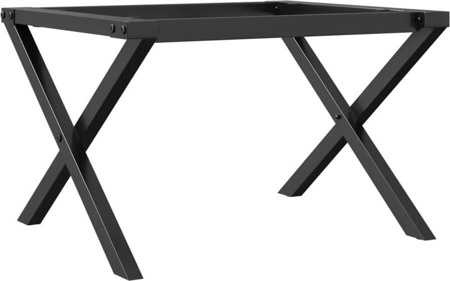 The Living Store Salontafelpoten X-frame 60x40x38 cm gietijzer Salontafel Poten Tafelpoten Gietijzeren Poten Industriële Tafelpoten Vintage Tafelpoten - Foto 2