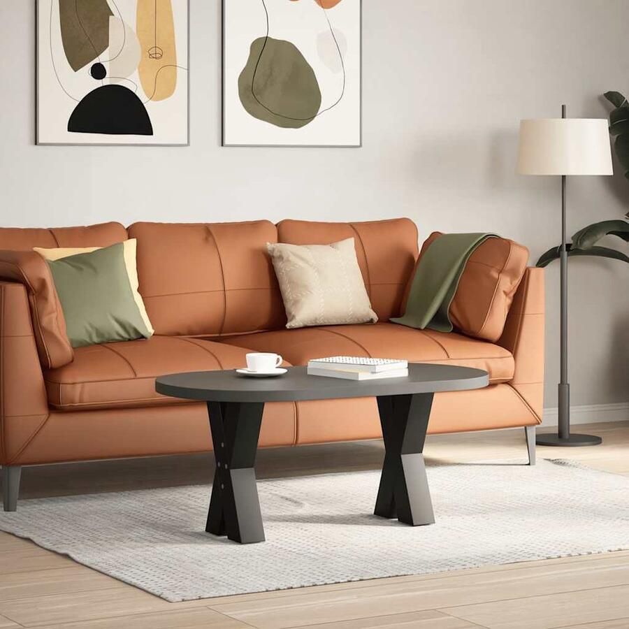 VidaXL Salontafelpoten X-vormig 38x43cm staal Salontafel Potten Metalen Tafelpoten Zwarte Tafelpoten X-vormige Tafelpoten Salontafel Onderstel