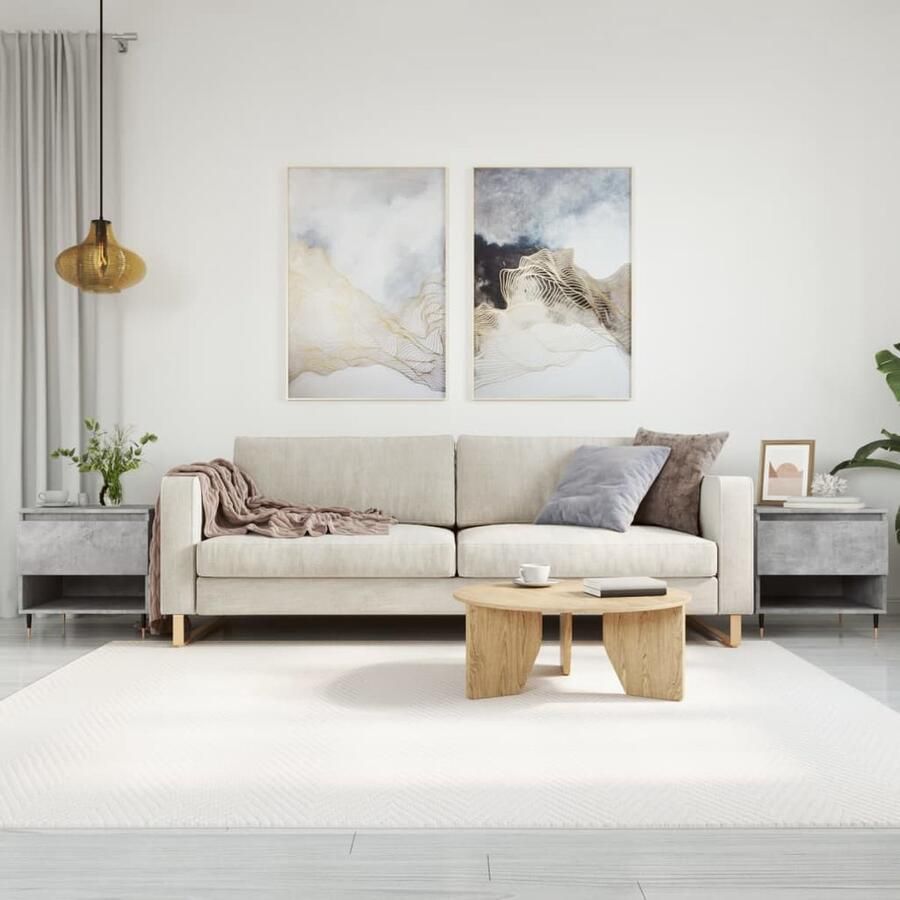 VidaXL Salontafels Set van 2 Betongrijs 50x46x50 cm Salontafel Bijzettafels Houten Salontafel Grijze Salontafel Modern Design Multifunctioneel Meubel Opbergruimte Living Room Furniture - Foto 2