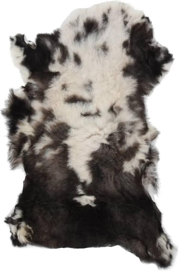 VidaXL Schapenvacht 70x100 cm Gemengde Kleuren Schapenvacht Vloerkleden Woonaccessoires Huiselijk Gezellig Zacht Luxe Vintage Kamerdecoratie Meubilairdekking Multicolour Naturel - Foto 2
