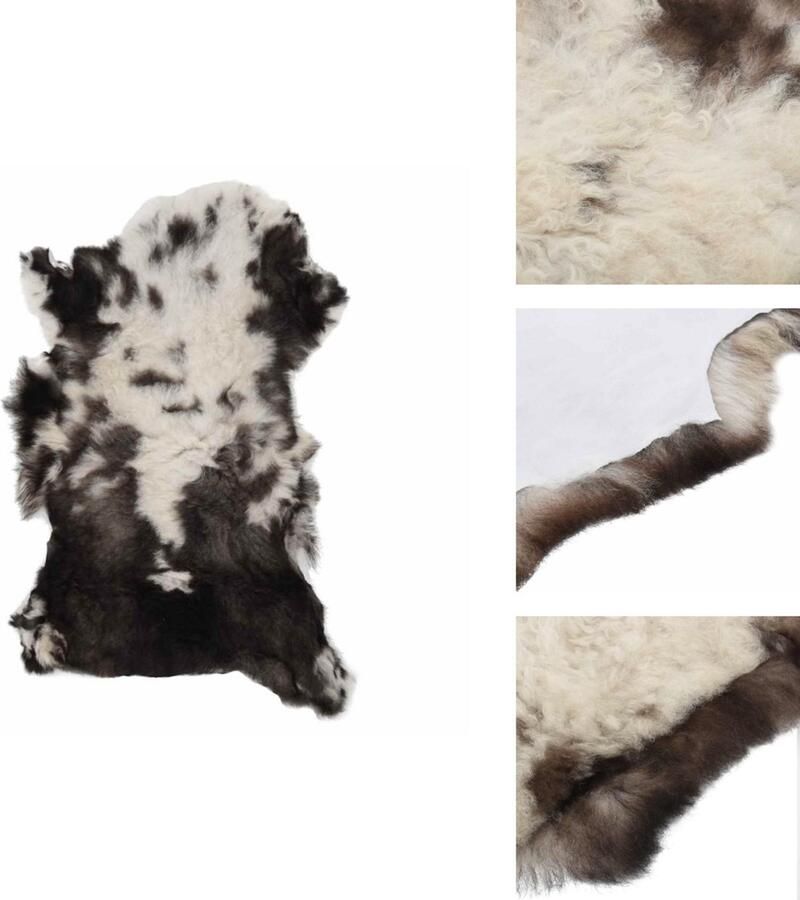 VidaXL Schapenvacht Schapenvachten Vloerkleed Vloerkleden Schapenvacht 70x100 cm gemengde kleur