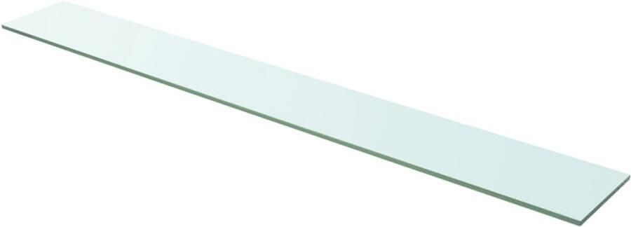 VidaXL Schappen 2 st 110x15 cm Glas Transparant Glazen Schap Wandplank Vitrinekast Display Transparant Glas