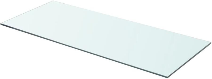 VidaXL Schappen 2 st 70x30 cm glas transparant Glazen Schap Wandplank Vitrinekast Decoratief Schap Transparant Glas