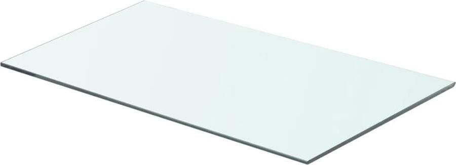 VidaXL Schappen 2 stuks 60x30 cm Transparant Glas Glazen Schap Wandplank Vitrinekast Displayrek Transparant Glas
