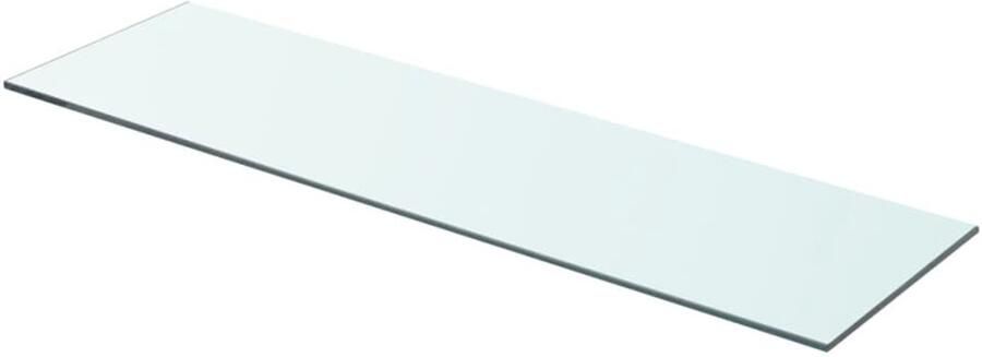VidaXL Schappen Glas 70x20 cm Set van 2 Transparant Glazen Schap Wandplank Vitrinekast Display Woonaccessoires