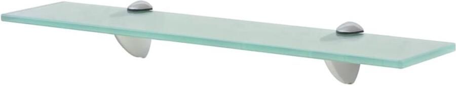 VidaXL Schappen zwevend 2 st 50x10 cm 8 mm glas Zwevende Plank Zwevende Planken Wandplank Wandplanken