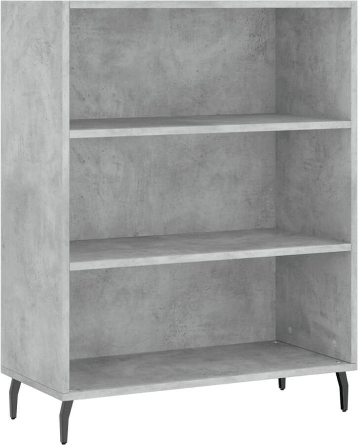VidaXL Schappenkast 69 5x32 5x90 cm Betongrijs Schappenkast Houten Kast Beton Grijs Opbergkast Woonkamerdecoratie
