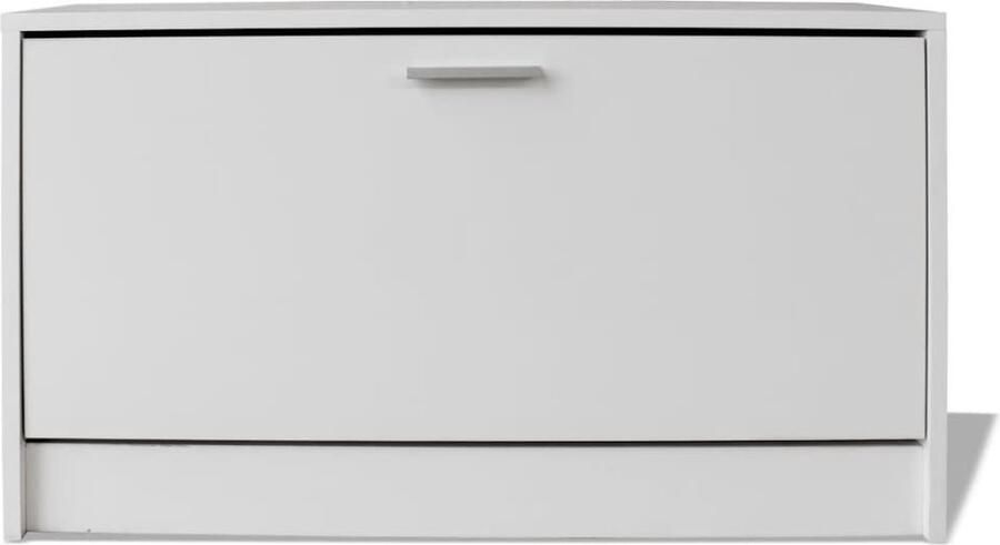 VidaXL Schoenen opbergkast 80x24x45 cm wit - Foto 4