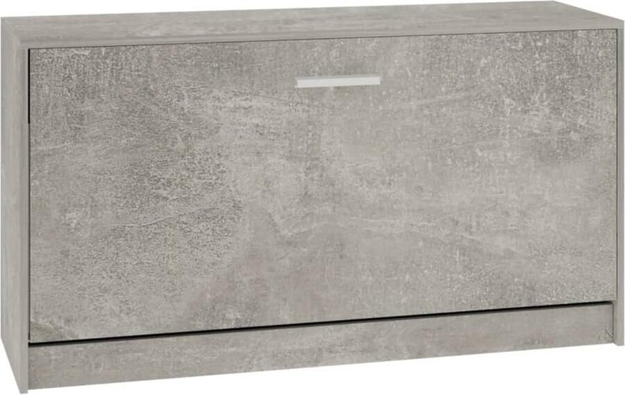 VidaXL Schoenenbank 80x24x45 cm bewerkt hout betongrijs