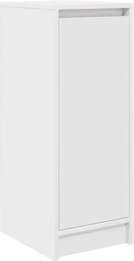 VidaXL Schoenenkast 29 5x34x76 cm bewerkt hout wit