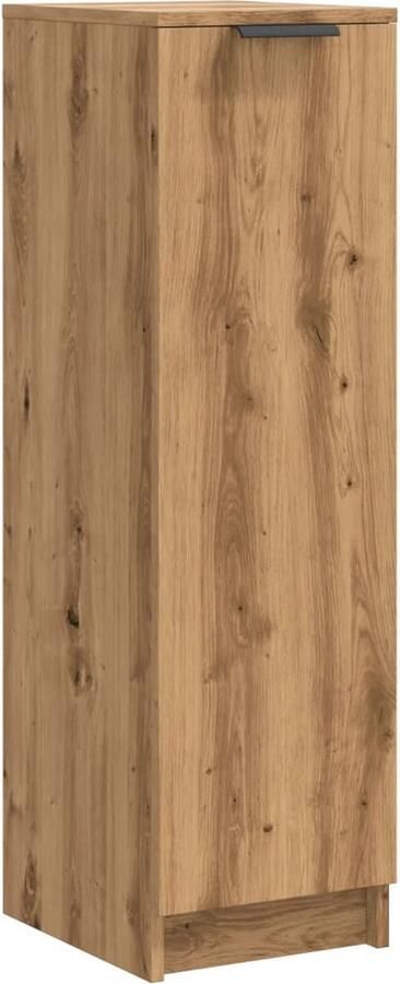 VidaXL Schoenenkast 29 5x35x100 5 cm bewerkt hout artisanaal eiken - Foto 2