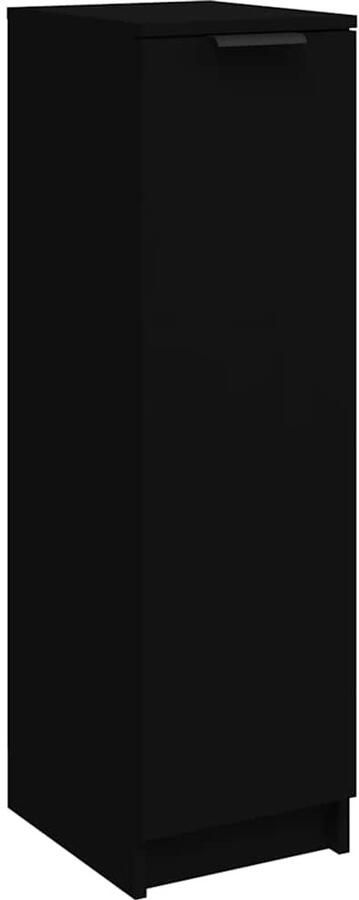 VidaXL -Schoenenkast-30x35x100-cm-bewerkt-hout-zwart