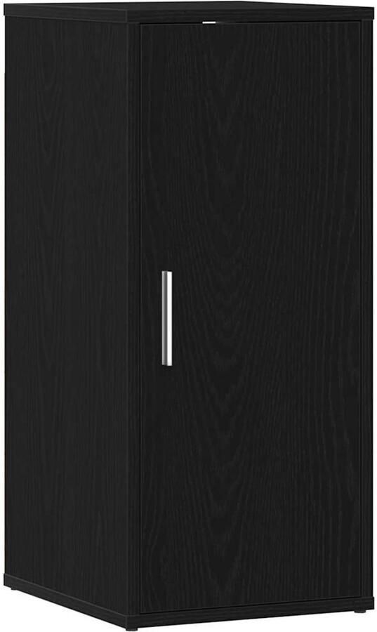 VidaXL Schoenenkast 32x35x70 cm spaanplaat zwart eikenkleurig