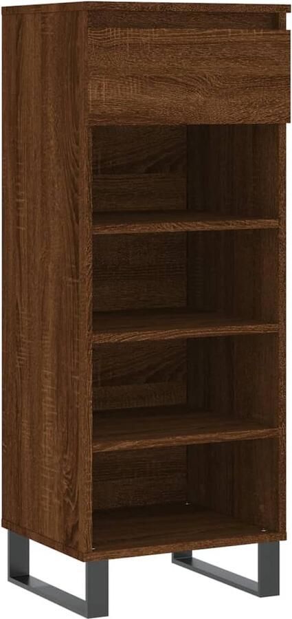 VidaXL -Schoenenkast-40x36x105-cm-bewerkt-hout-bruin-eikenkleur