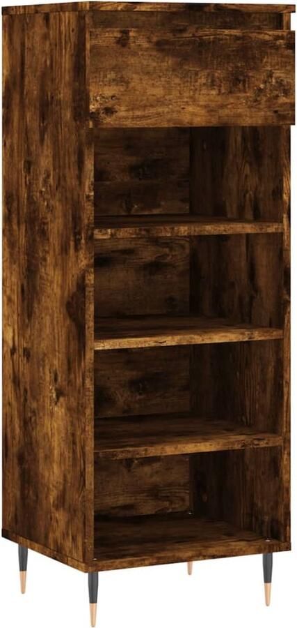 VidaXL -Schoenenkast-40x36x105-cm-bewerkt-hout-gerookt-eikenkleurig