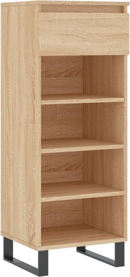 VidaXL -Schoenenkast-40x36x105-cm-bewerkt-hout-sonoma-eikenkleurig