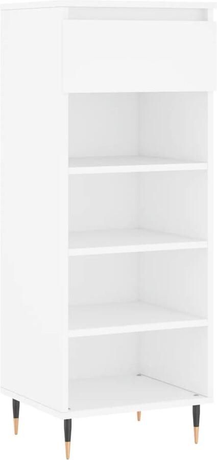 VidaXL -Schoenenkast-40x36x105-cm-bewerkt-hout-wit