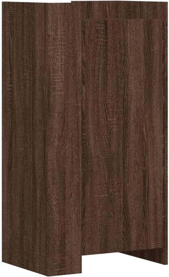 VidaXL Schoenenkast 52x37 5x100 cm bewerkt hout bruin eikenkleurig