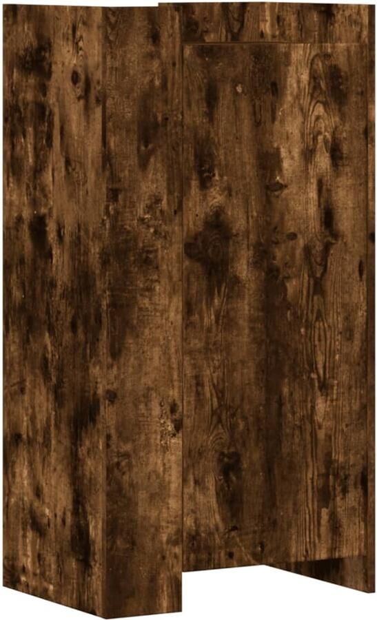VidaXL Schoenenkast 52x37 5x100 cm bewerkt hout gerookt eikenkleurig