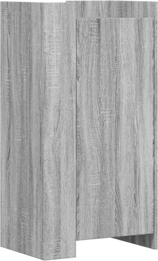 VidaXL Schoenenkast 52x37 5x100 cm bewerkt hout grijs sonoma eiken