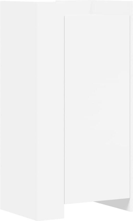 VidaXL Schoenenkast 52x37 5x100 cm bewerkt hout wit