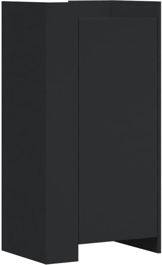 VidaXL Schoenenkast 52x37 5x100 cm bewerkt hout zwart