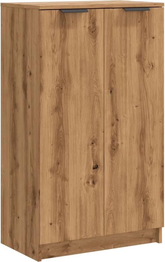 VidaXL Schoenenkast 59x35x100 5 cm bewerkt hout artisanaal eikenkleur