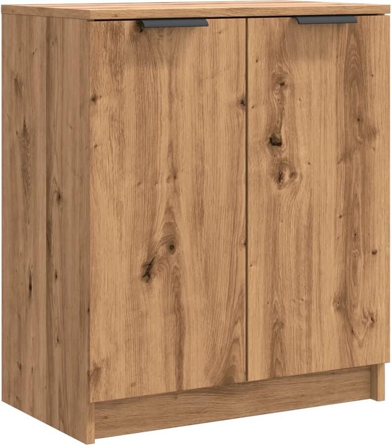 VidaXL Schoenenkast 59x35x70 cm bewerkt hout artisanaal eikenkleurig