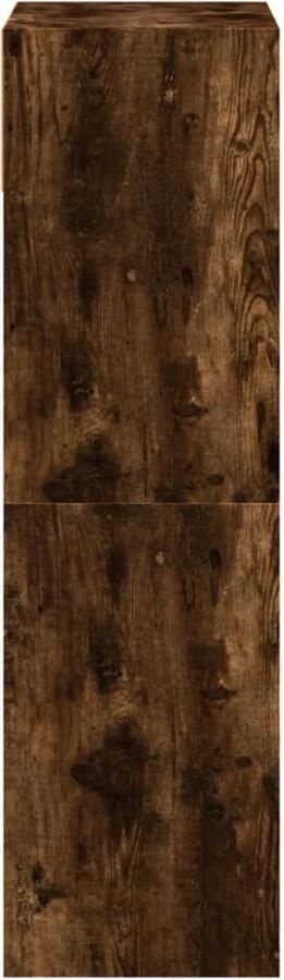 VidaXL Schoenenkast 60x34x116 cm bewerkt hout gerookt eikenkleurig - Foto 2