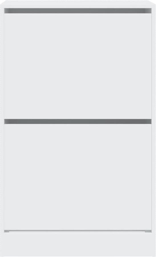 VidaXL Schoenenkast 60x34x96 5 cm bewerkt hout wit - Foto 2