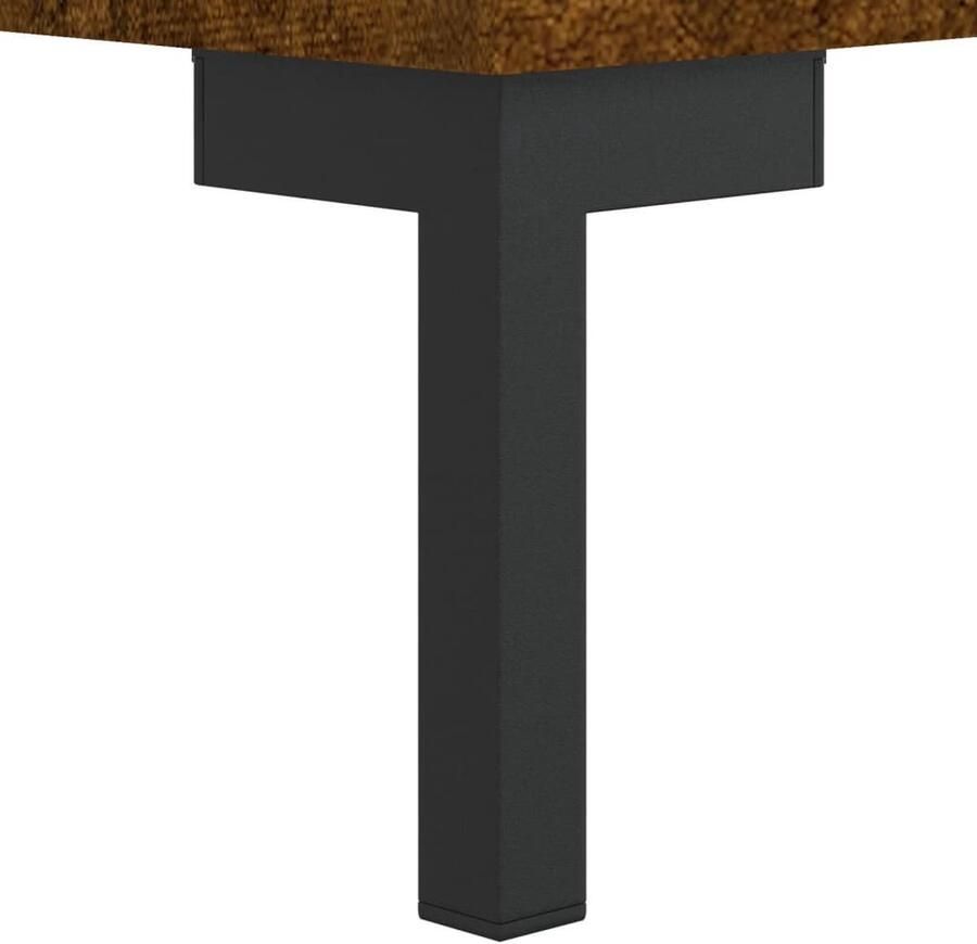 VidaXL Schoenenkast 60x35x105 cm Gerookt Eiken Schoenenkast Schoenuwen Rek Bergruimte Kast Houten Kast