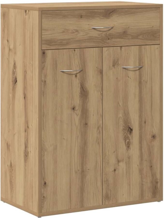 VidaXL Schoenenkast 60x35x84 cm bewerkt hout artisanaal eikenkleur