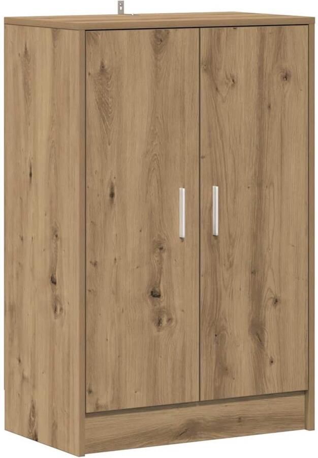 VidaXL Schoenenkast 60x35x92 cm bewerkt hout artisanaal eikenkleur